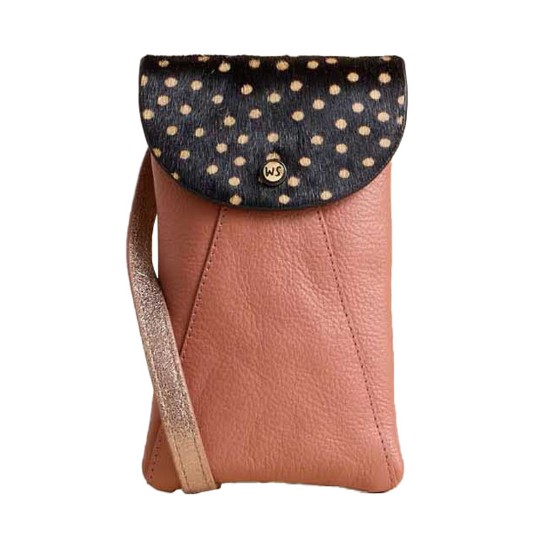 White Stuff Coco Leather Phone Bag